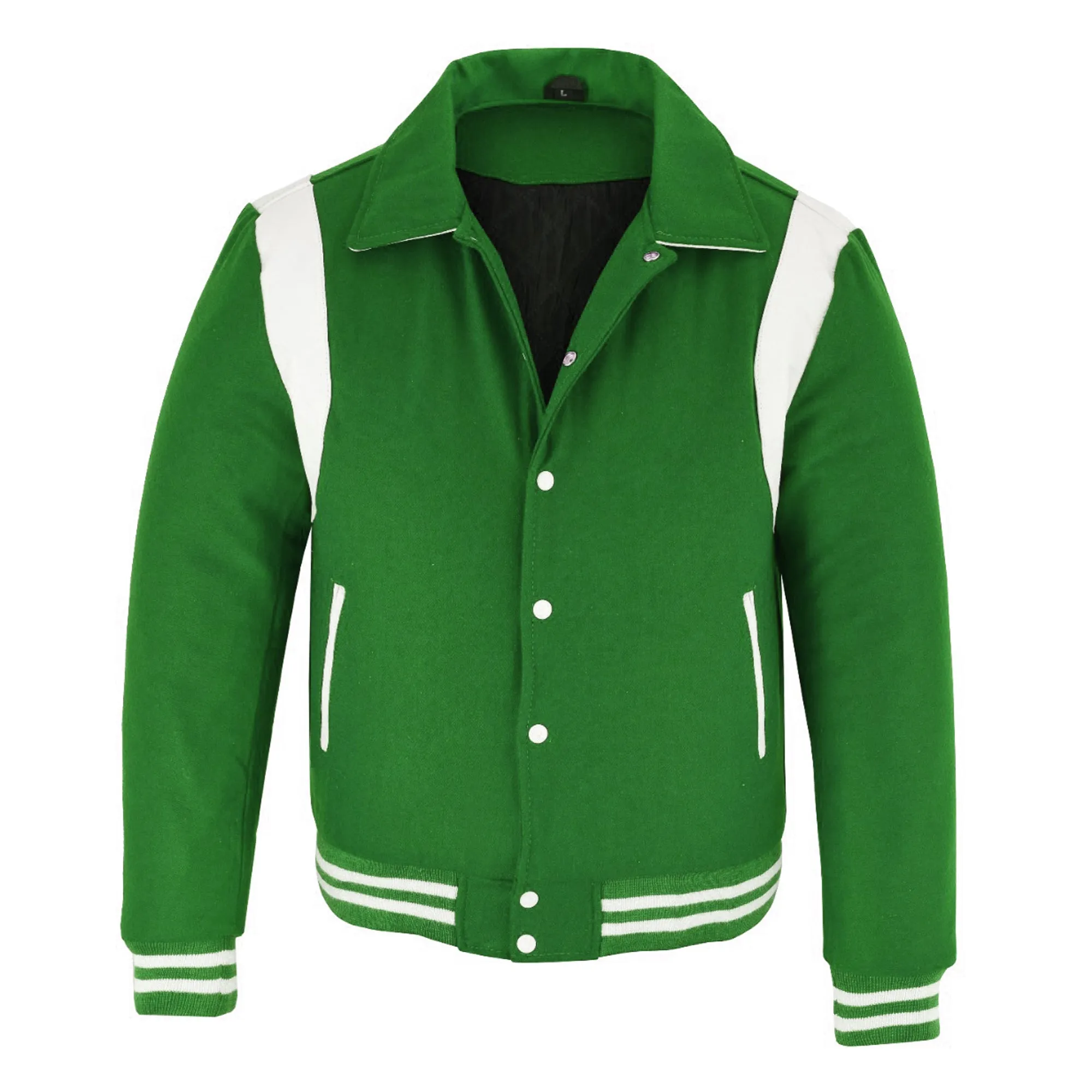 Letterman - Green White S/Strip