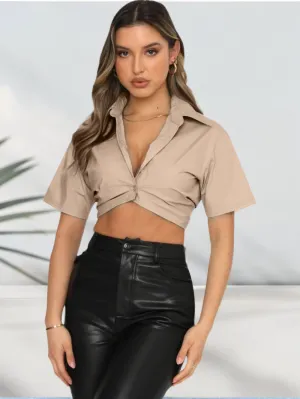 Lexa Radiant Luxe Lapel Top
