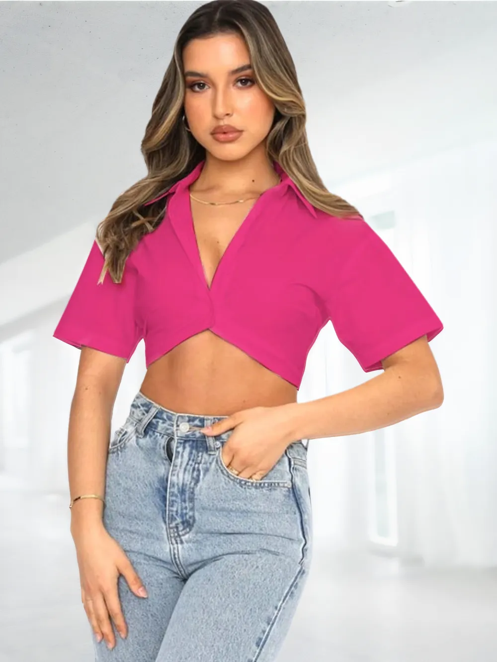 Lexa Radiant Luxe Lapel Top