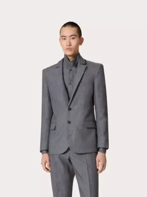 Light Grey Linen Neoprene Jacket