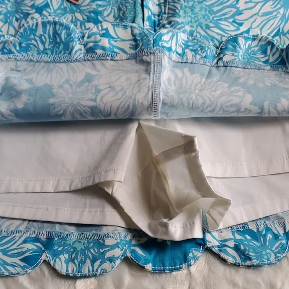 Lilly Pulitzer Colette Scalloped Skort Lion In The Sun NWT