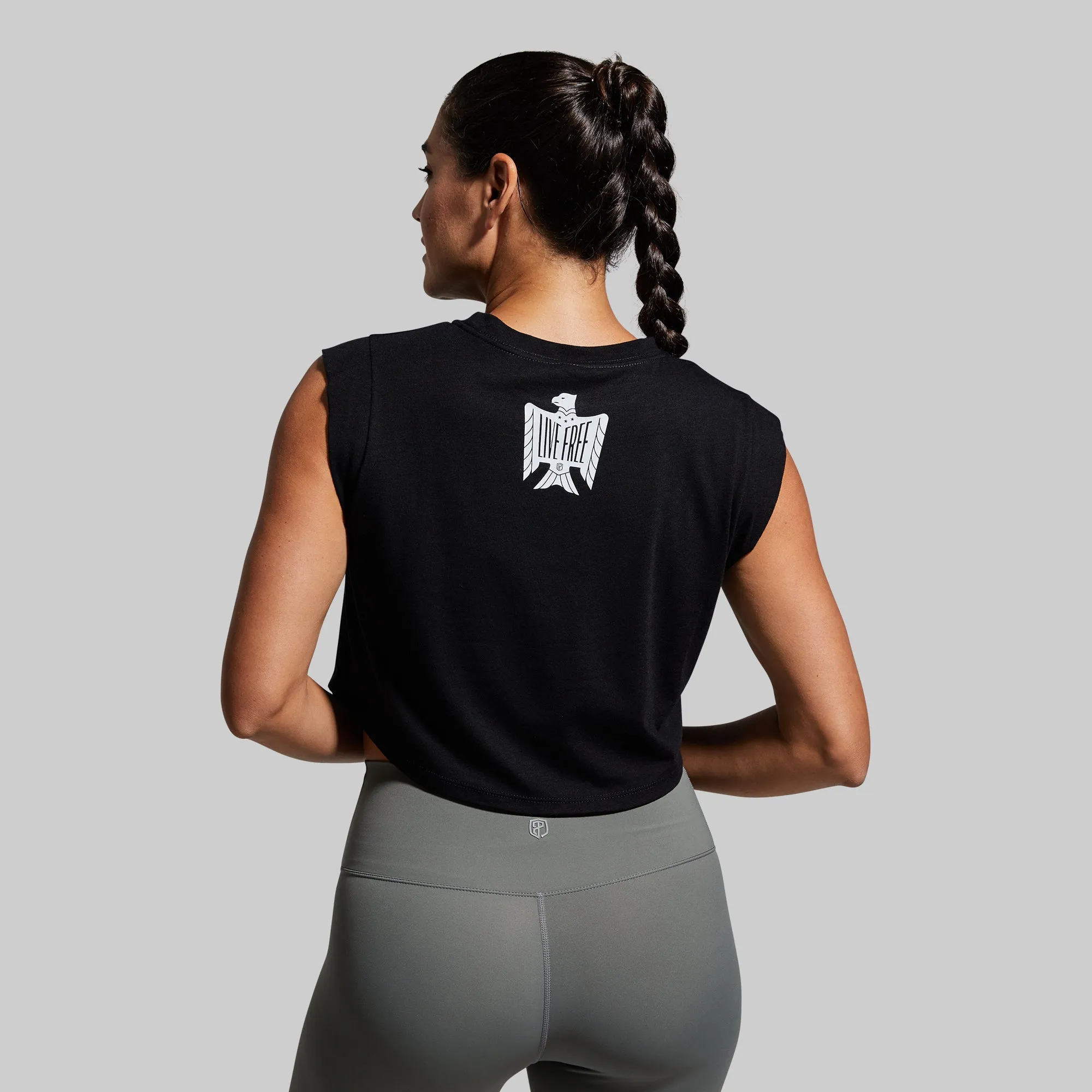Live Free Festival Crop (Black)