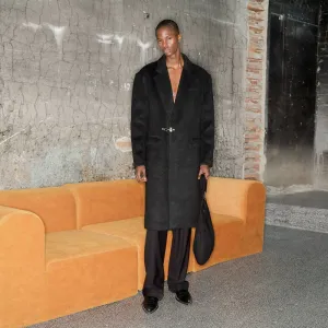 Long Textured Overcoat