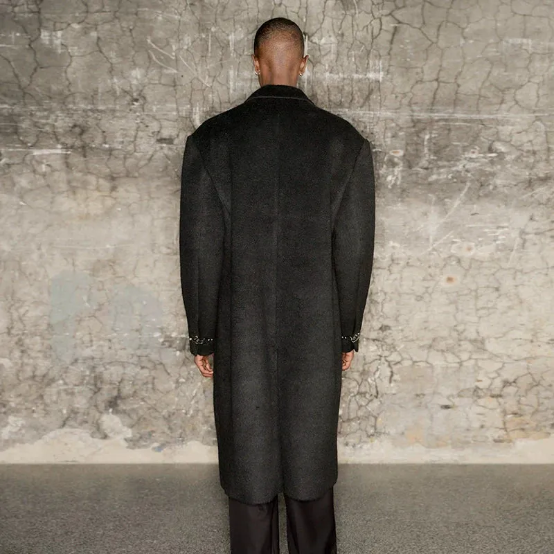 Long Textured Overcoat