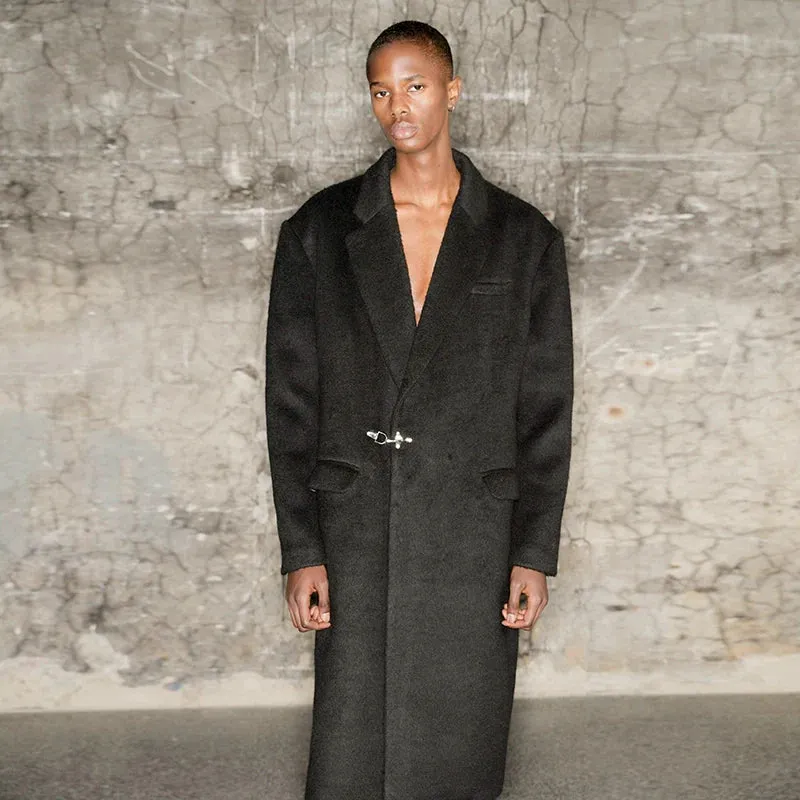 Long Textured Overcoat
