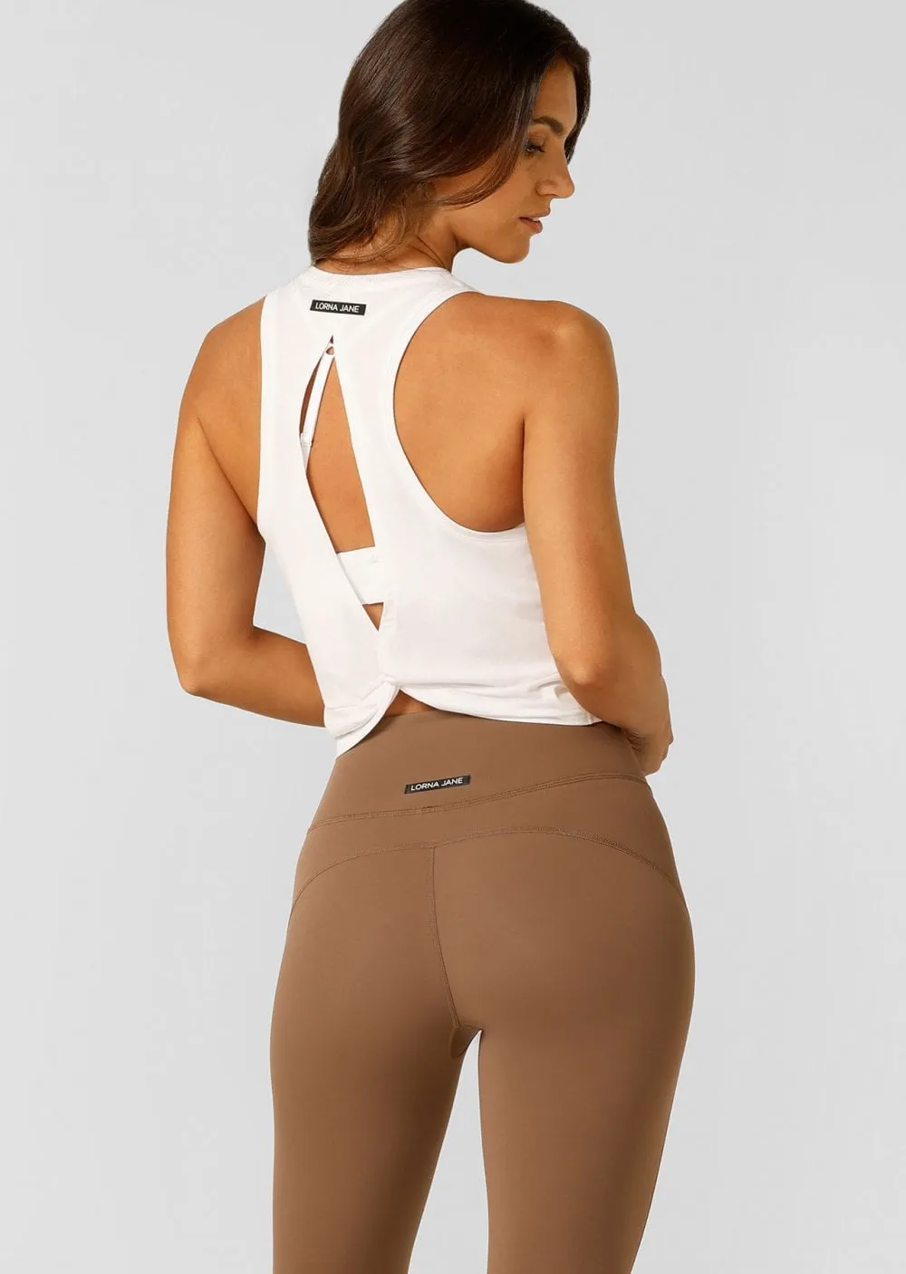 Lorna Jane Twist It Tank - White