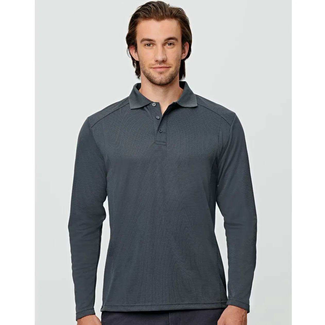Lucky Bamboo Polo Mens Long Sleeve