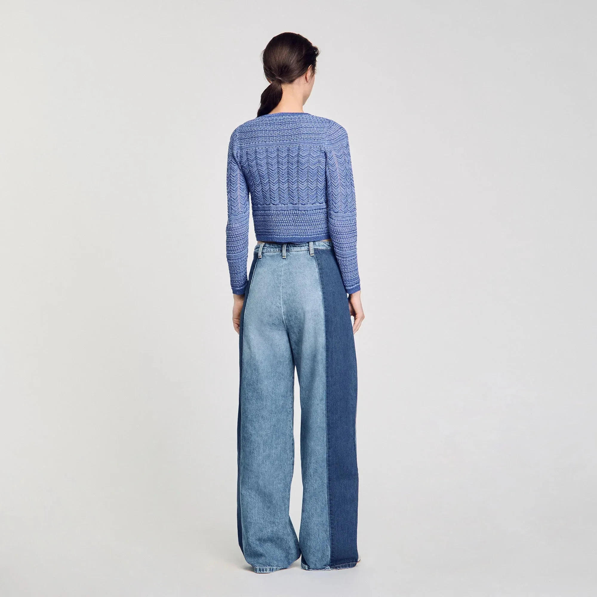 Ludo Glitter Knit Cardigan Royal Blue