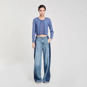 Ludo Glitter Knit Cardigan Royal Blue
