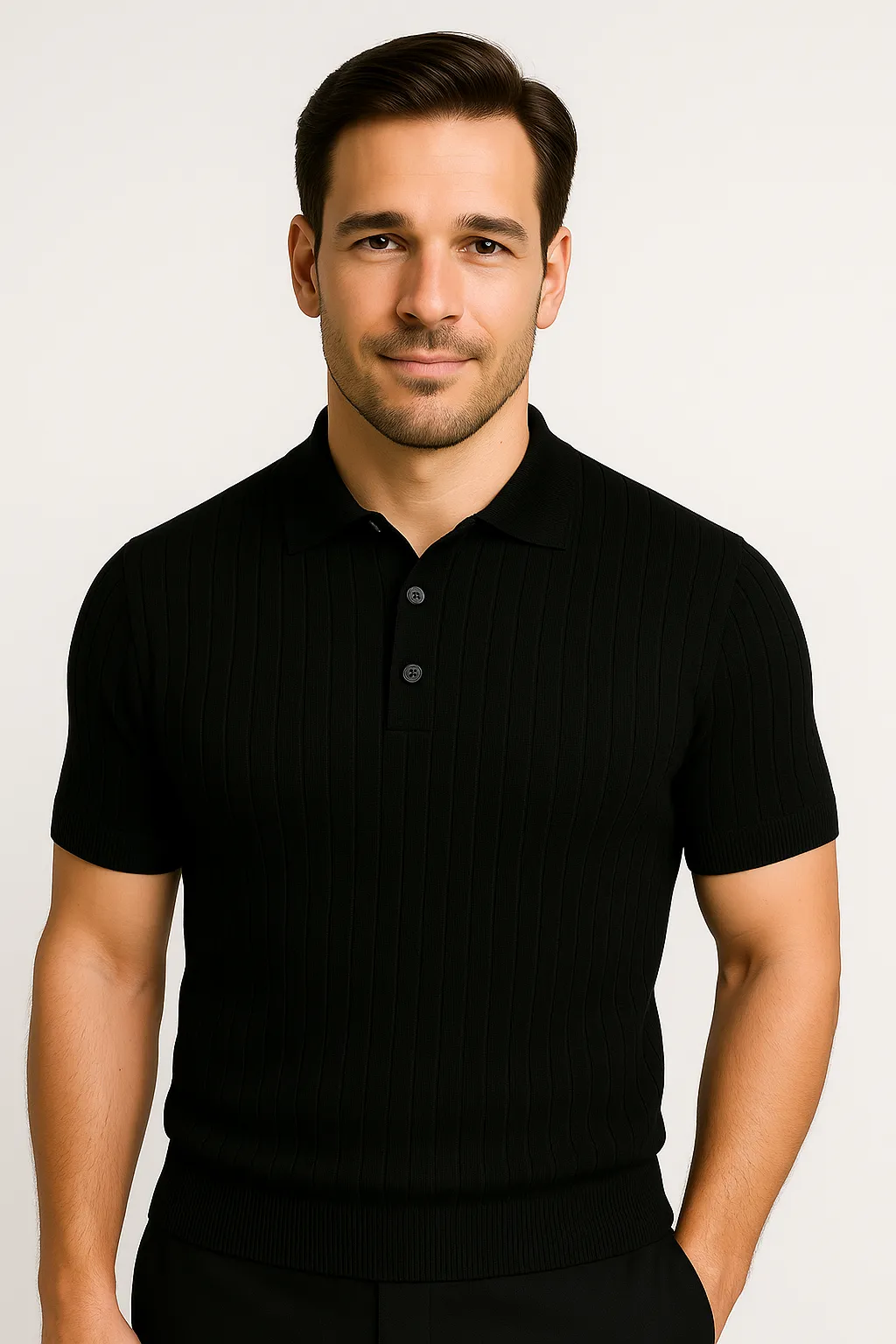 LumiNovi | The Roberto Knit Polo Shirt