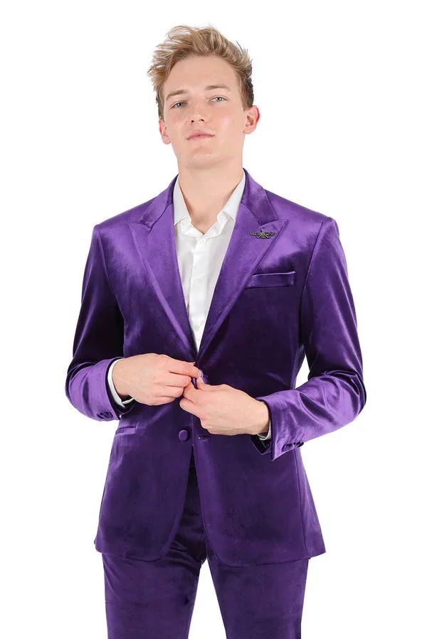 Lush Velvet Men's Blazer by Vercini