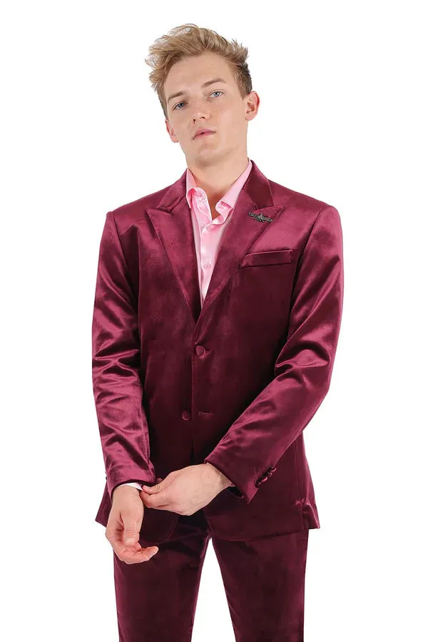 Lush Velvet Men's Blazer by Vercini