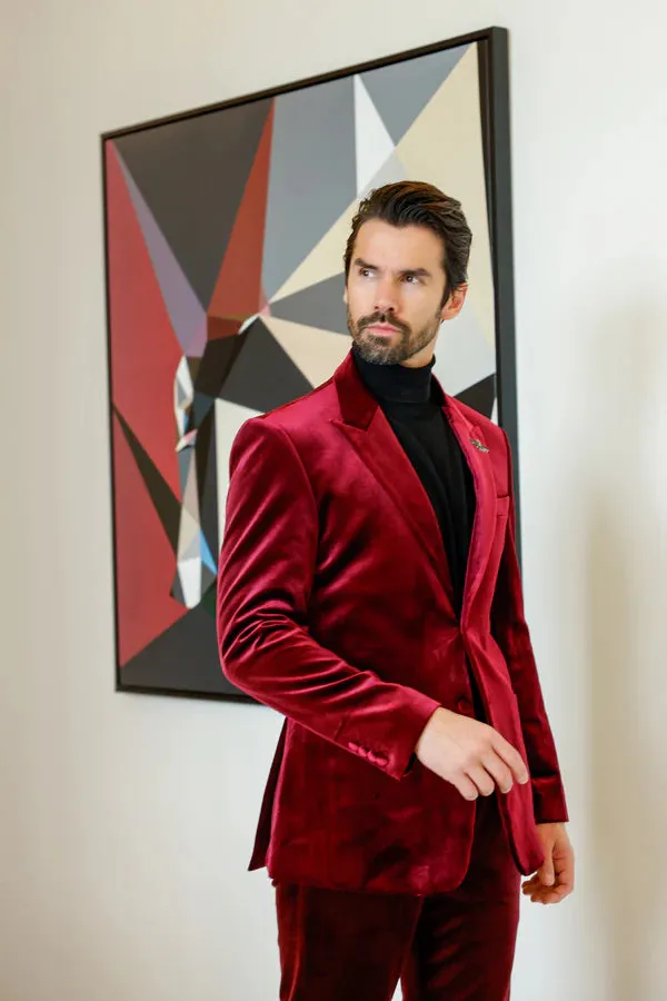 Lush Velvet Men's Blazer by Vercini