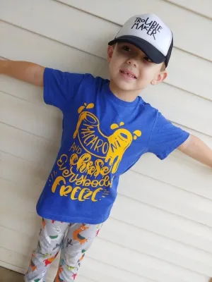 Macaroni & Cheese Everybody Freeze Kids tee or tank