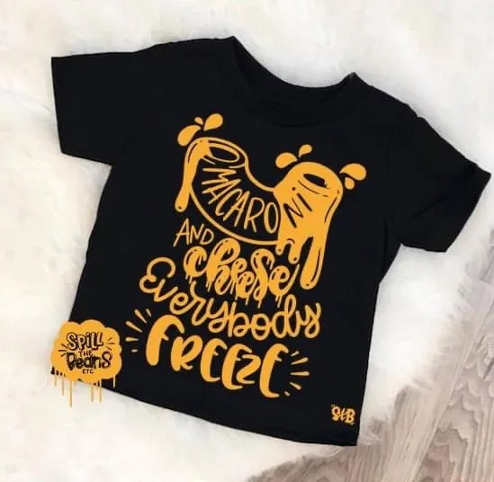Macaroni & Cheese Everybody Freeze Kids tee or tank