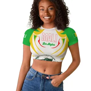 Mali Les Aigles Football Raglan Cropped T shirt Eagles Sporty Style TS04