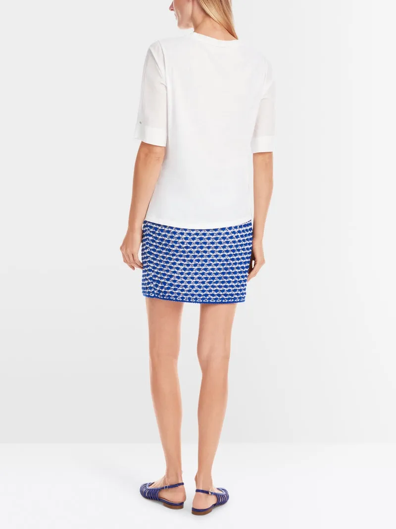 Marc Cain White T Shirt With Placement Print