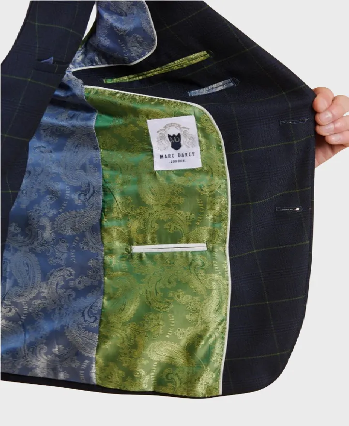 Marc Darcy Edinson Blazer Navy/Green