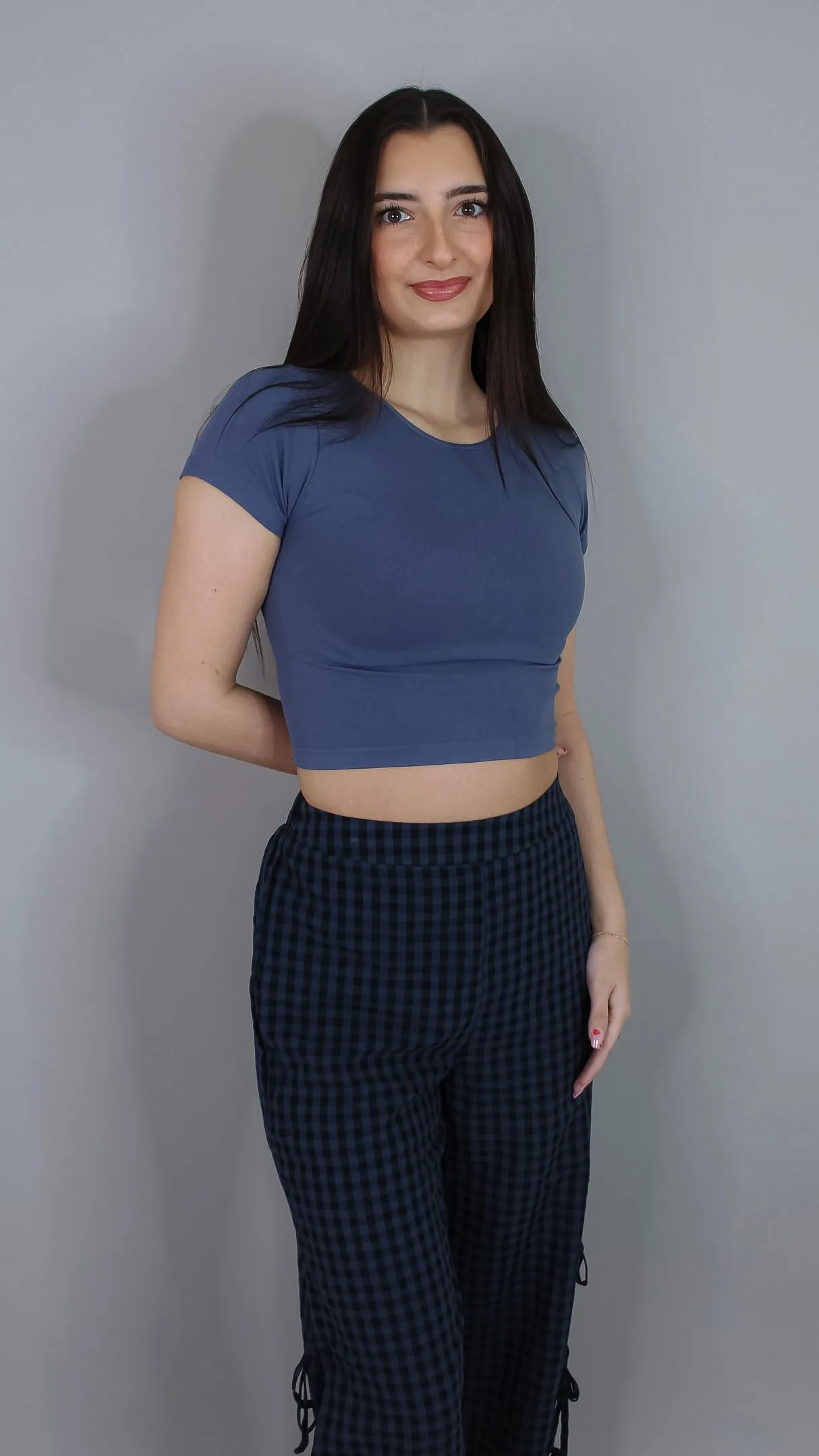 Margo Baby Tee - Blue Shadow