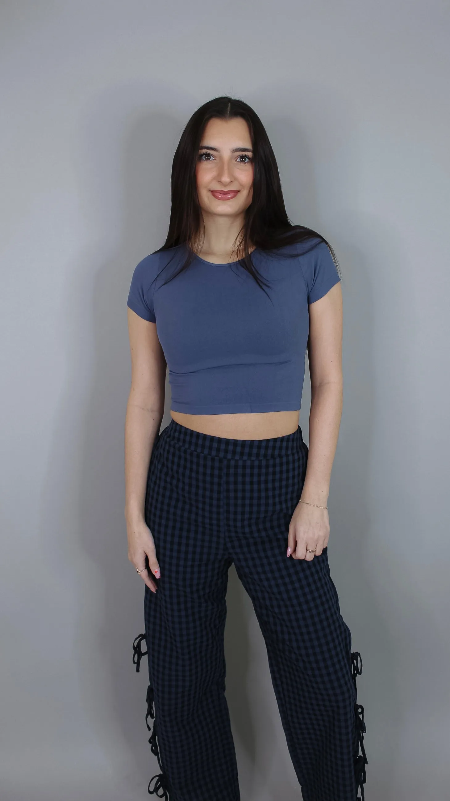Margo Baby Tee - Blue Shadow