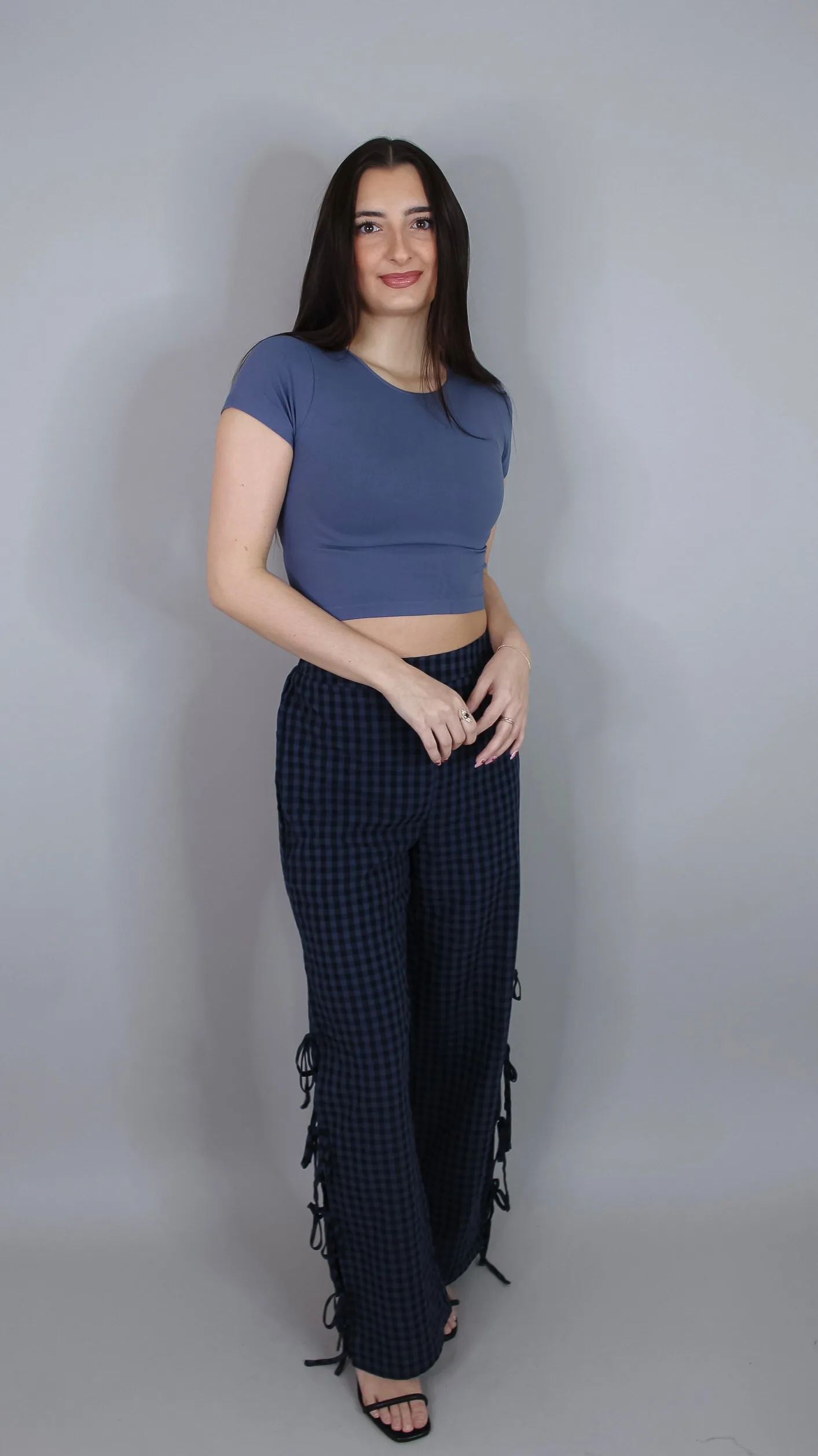 Margo Baby Tee - Blue Shadow
