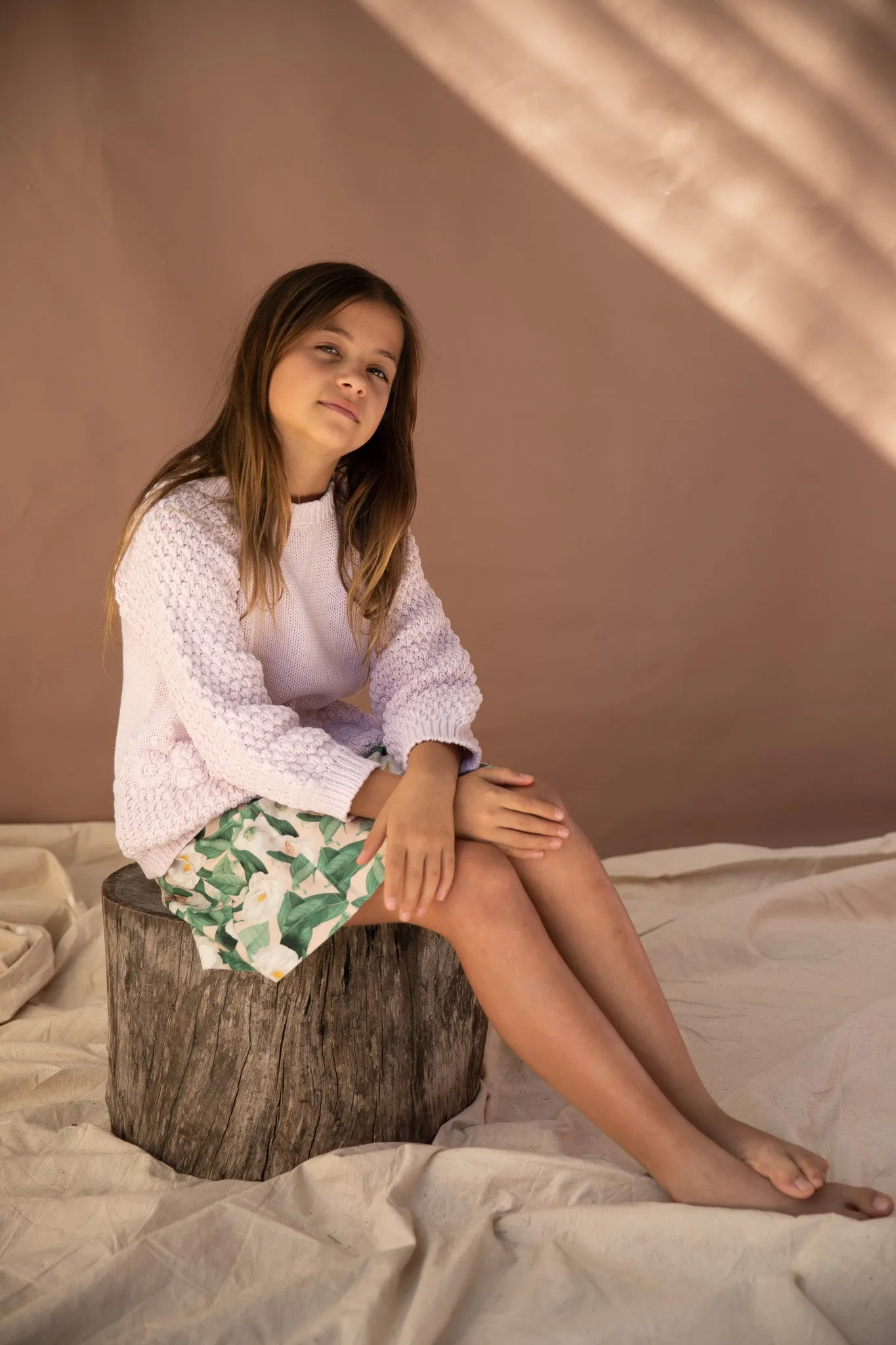 Marigold Knitted Jumper - Coconut Ice