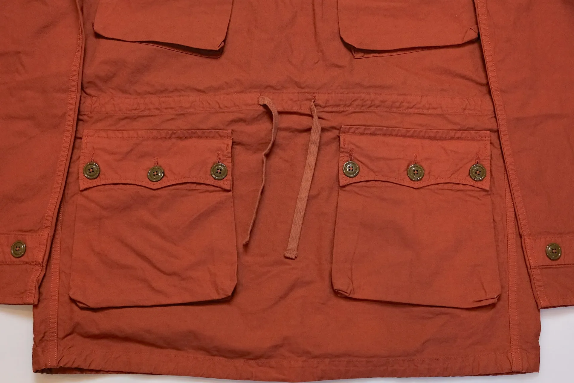 Maru Sankaku Peke by SDA "All-Season" Anorak Parka (Orange)