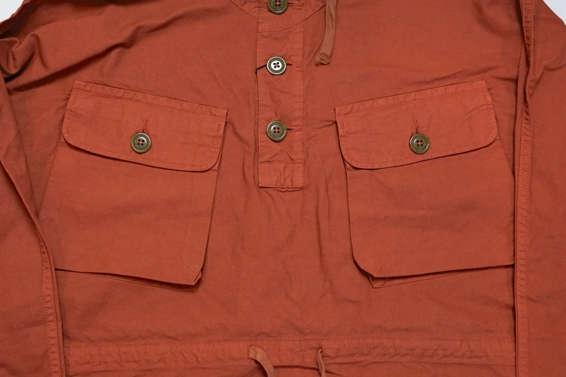 Maru Sankaku Peke by SDA "All-Season" Anorak Parka (Orange)