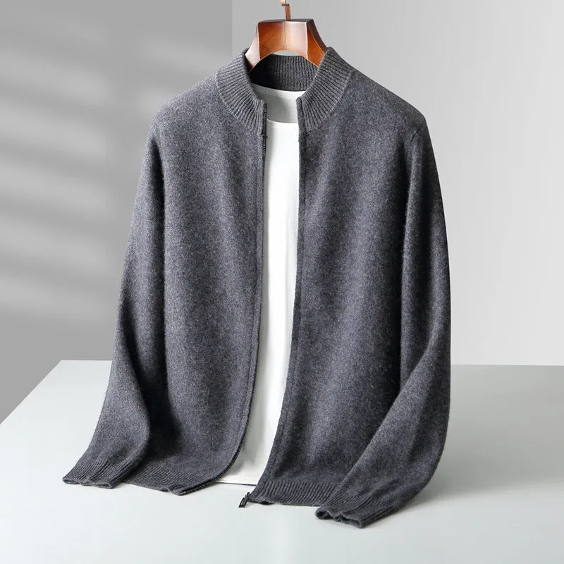 Mason™ | Refined Wool Zip Cardigan