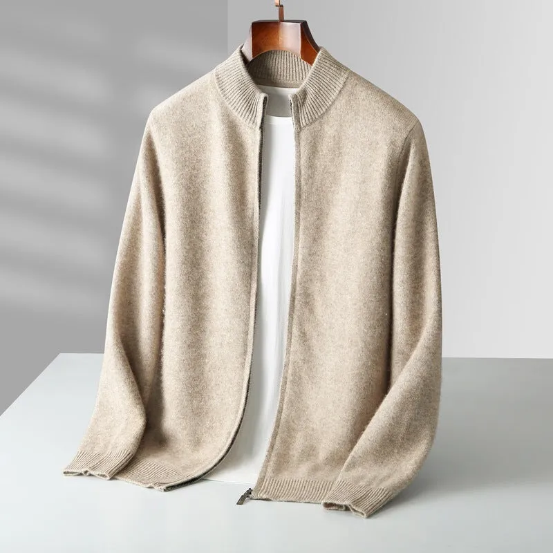 Mason™ | Refined Wool Zip Cardigan