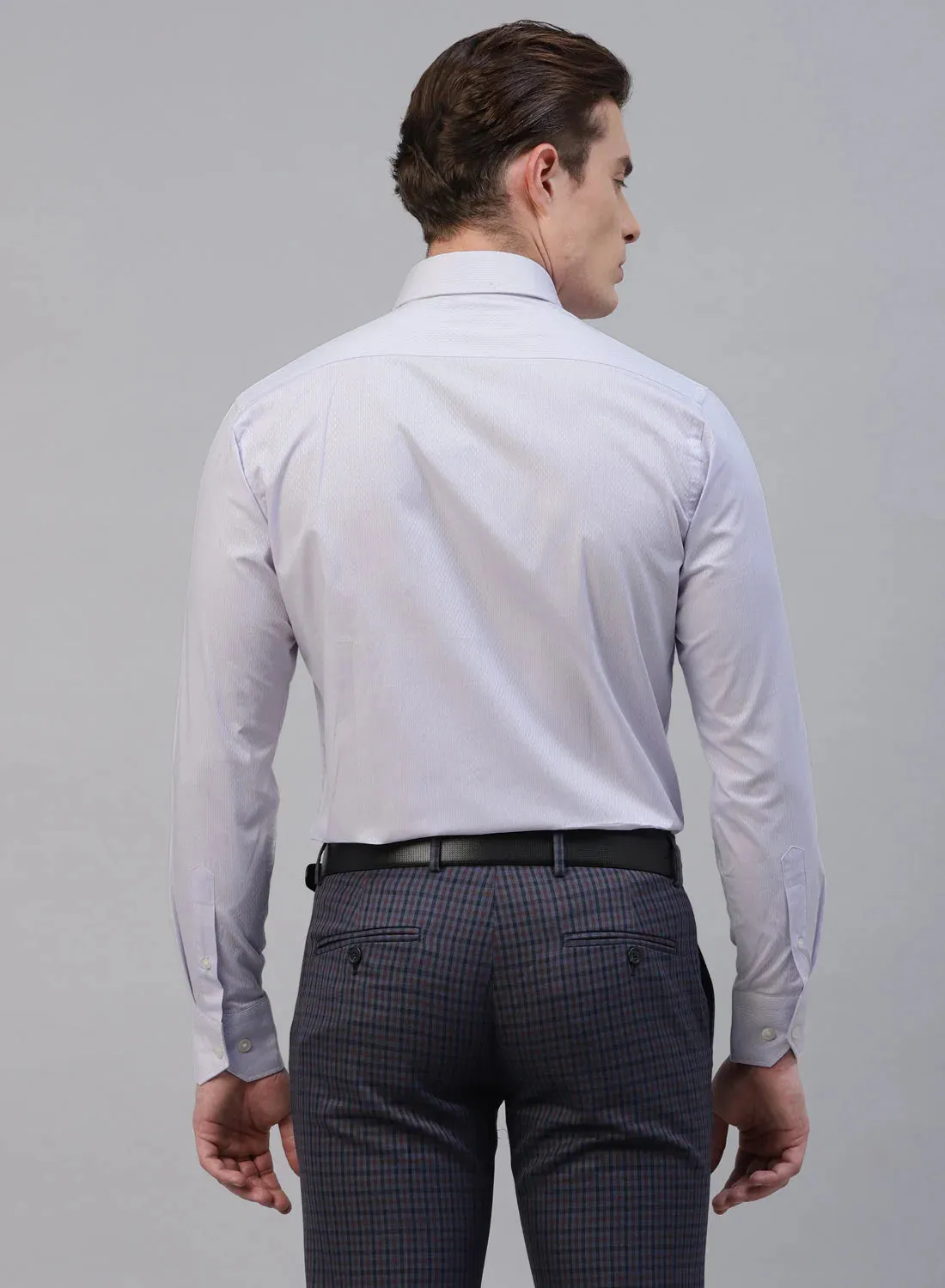 Mauve 100% Cotton Structured Formal Shirt