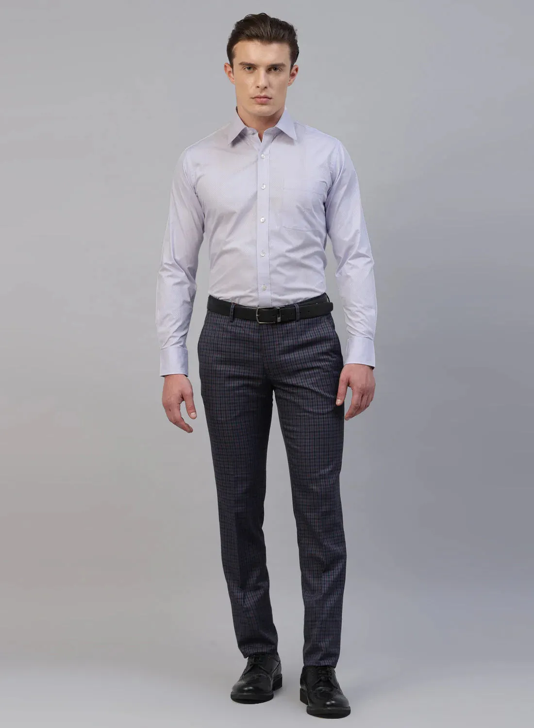 Mauve 100% Cotton Structured Formal Shirt