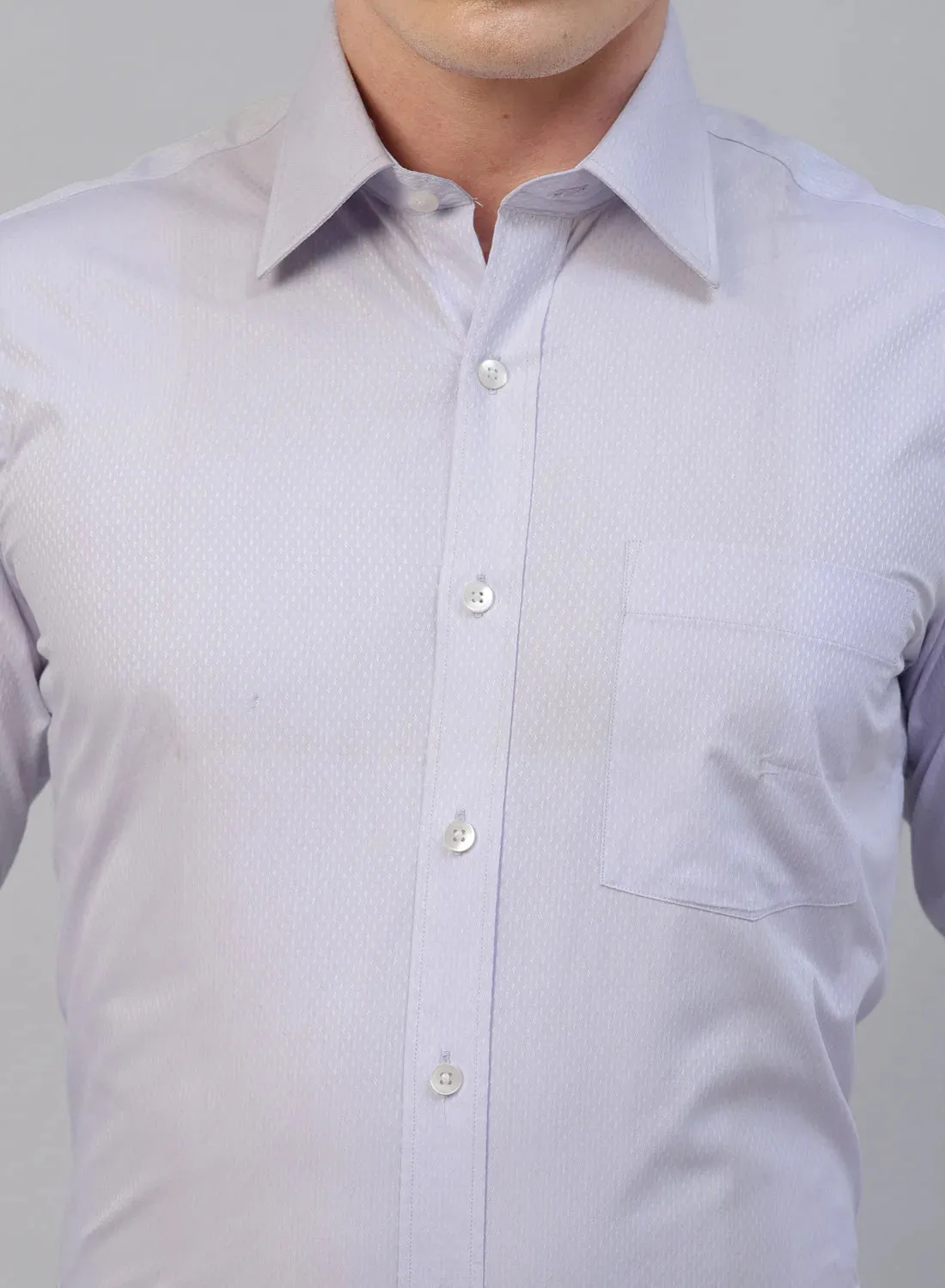 Mauve 100% Cotton Structured Formal Shirt