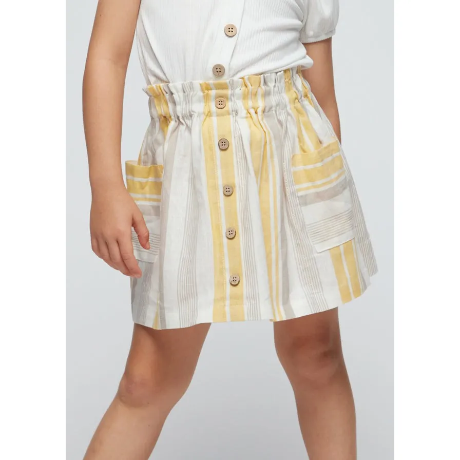 Mayoral Honey Striped Skirt
