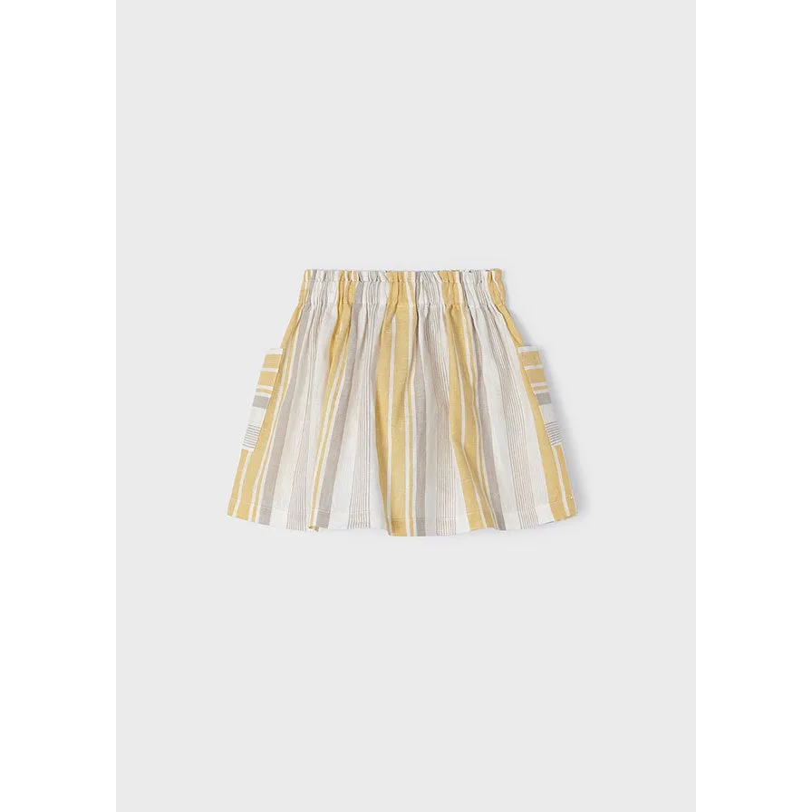 Mayoral Honey Striped Skirt