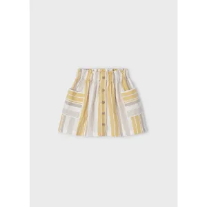 Mayoral Honey Striped Skirt