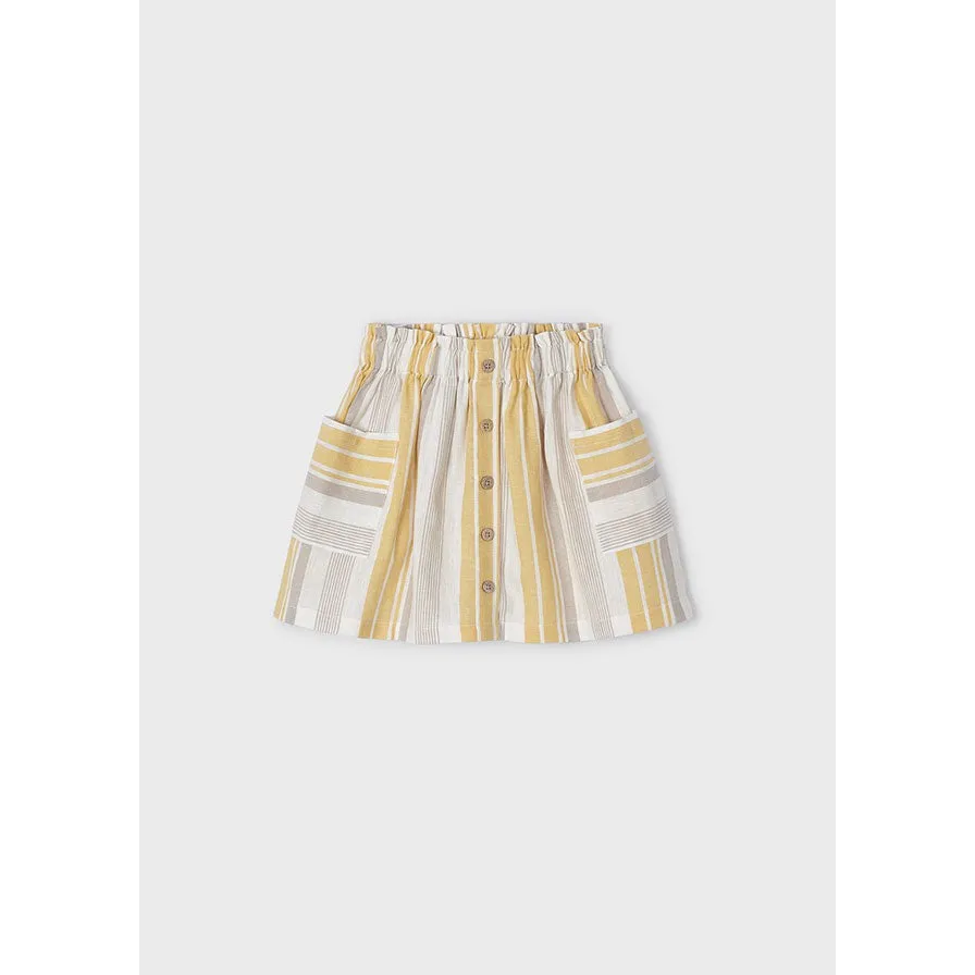Mayoral Honey Striped Skirt