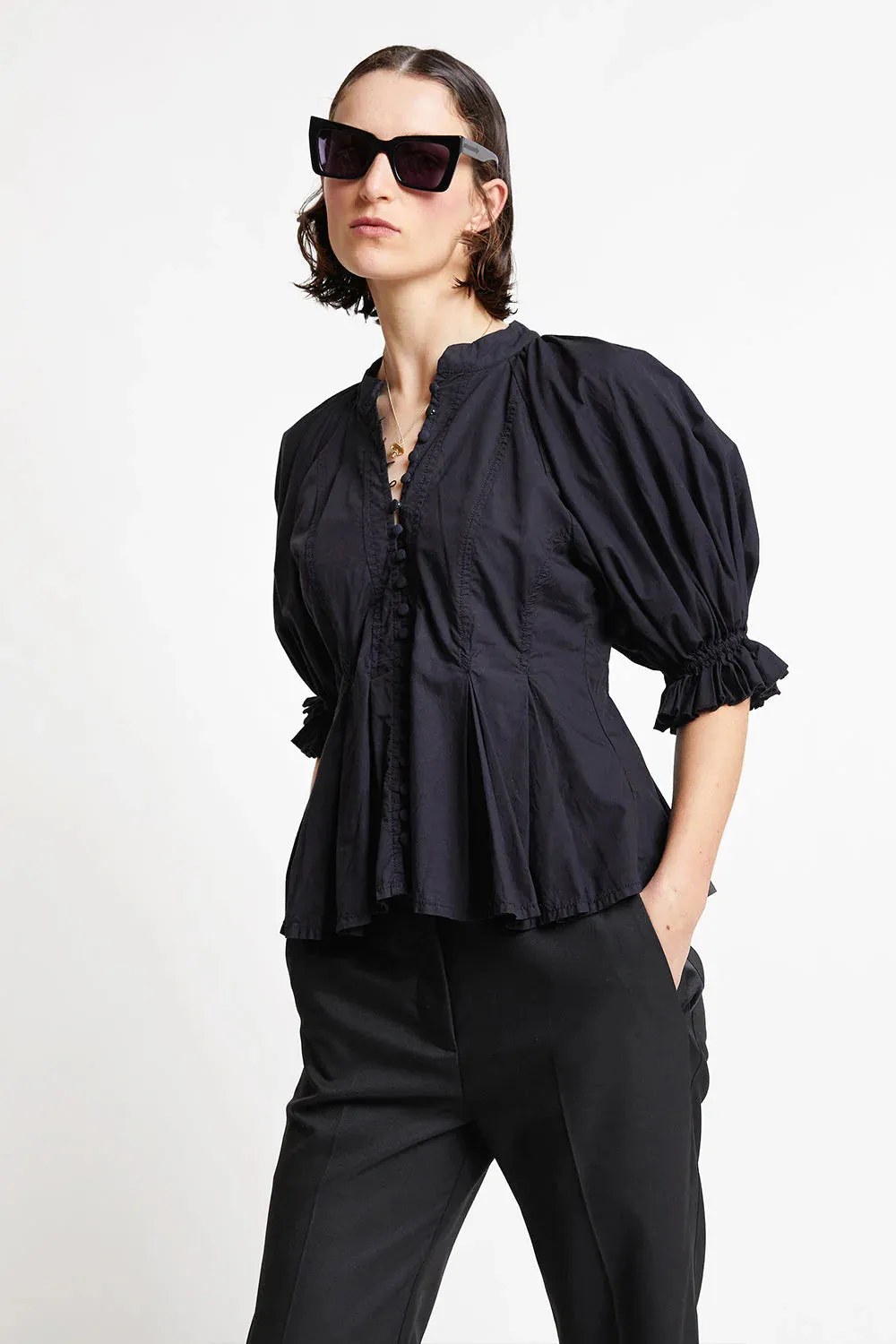 Melody Organic Cotton Top Off-White