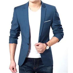 Men Suit Jacket Blazer Cardigan Jaqueta Wedding Suits Jackets