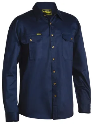 Mens Original Cotton Drill Shirt- Long sleeve