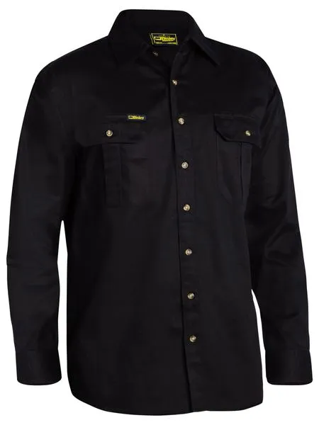 Mens Original Cotton Drill Shirt- Long sleeve