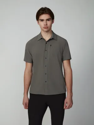 Men's Short Sleeve Textured 4-Way Stretch Shirt