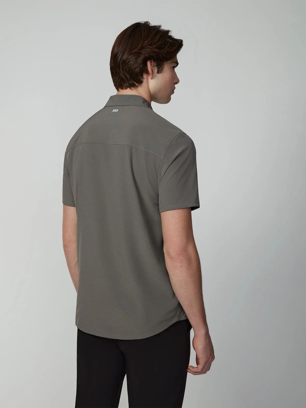 Men's Short Sleeve Textured 4-Way Stretch Shirt