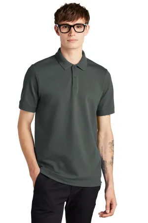 Mercer Mettle Stretch Heavyweight Pique Polo MM1000 Anchor Grey
