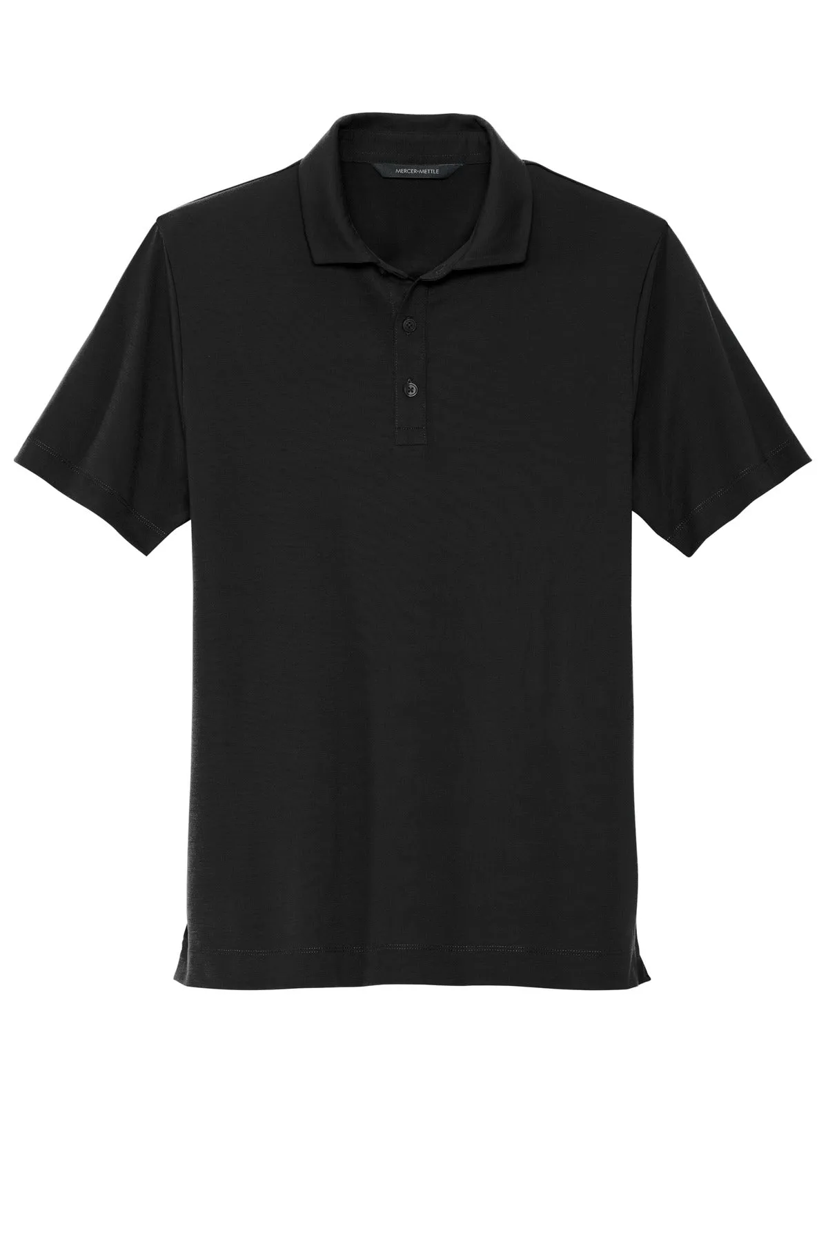 Mercer Mettle Stretch Jersey Polo MM1014 Deep Black