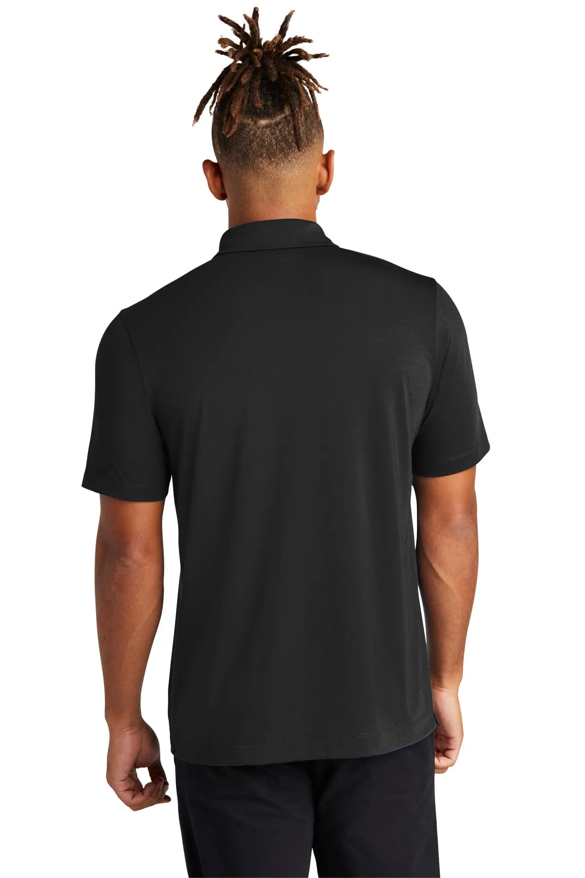 Mercer Mettle Stretch Jersey Polo MM1014 Deep Black