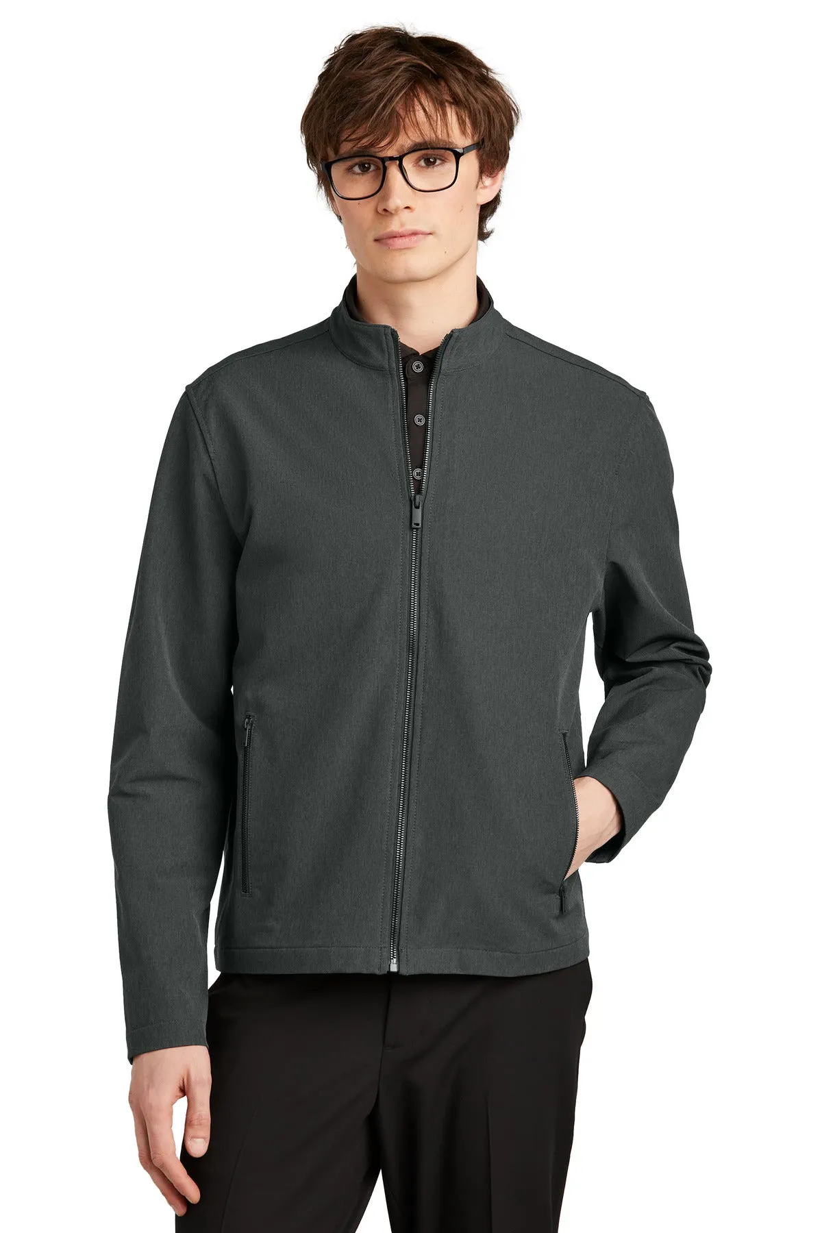 Mercer Mettle Stretch Soft Shell Jacket MM7102 Anchor Grey Heather