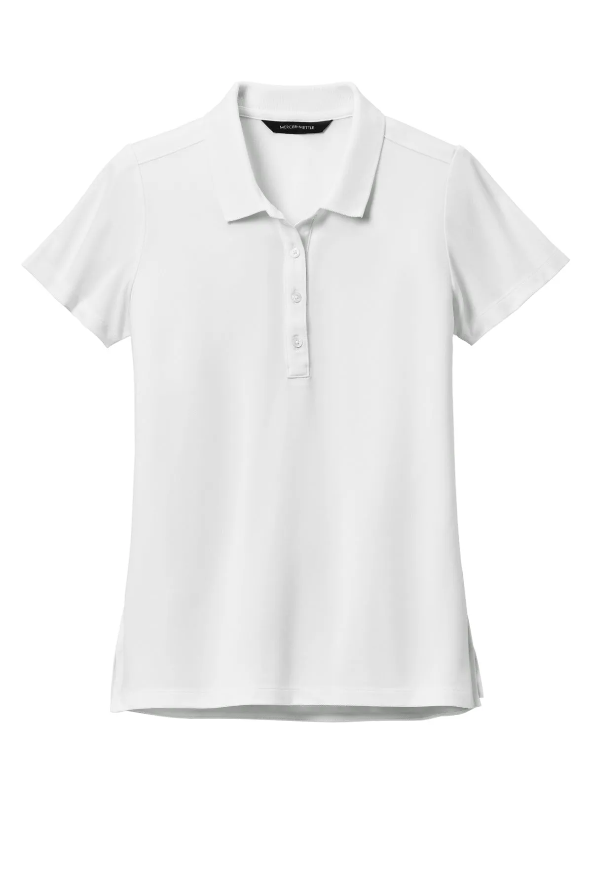 Mercer Mettle Women's Stretch Pique Polo MM1005 White