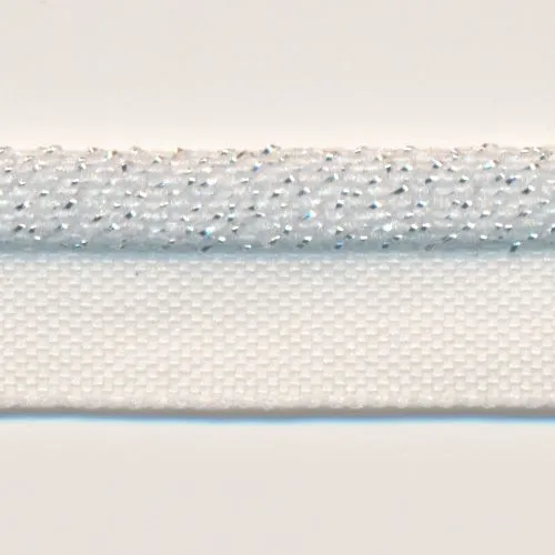 Metallic Stretch Piping (Silver) #00 Ecru