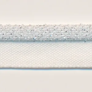 Metallic Stretch Piping (Silver) #00 Ecru